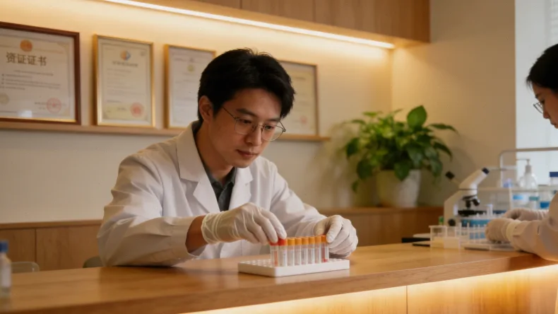 从抽血到基因分析报告的流程漫画