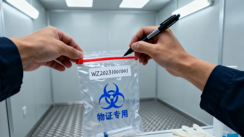 医生与患者共同查看病理报告示意图