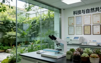 医生与患者拿着病理报告沟通的温馨场景