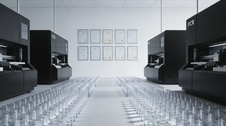 显微镜下的HER2蛋白高表达（阳性）示意图