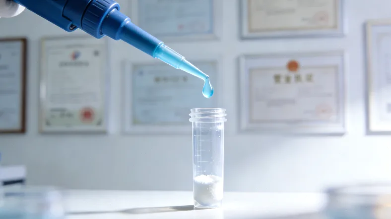 一位女性正在阅读基因检测报告，表情关切