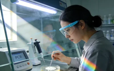 男性看着手中的基因检测报告，表情疑惑