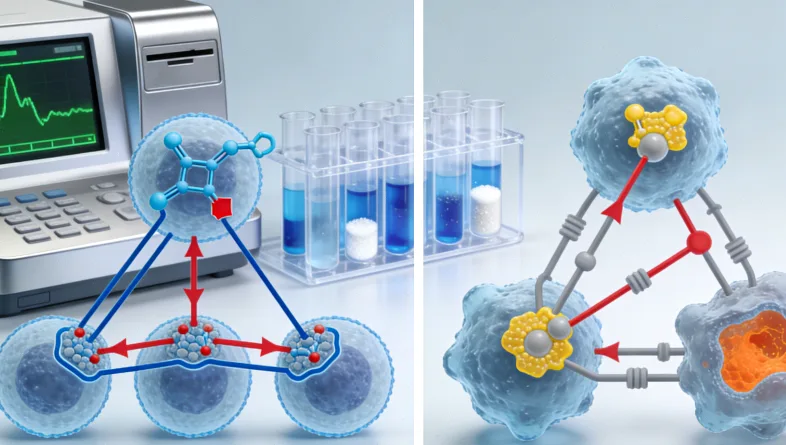 实验室技术人员在超净台处理血液样本