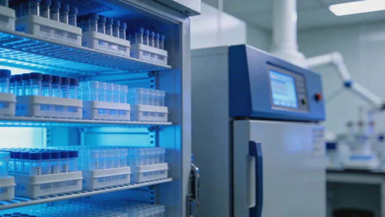 医生在诊室向患者展示风险评估图表