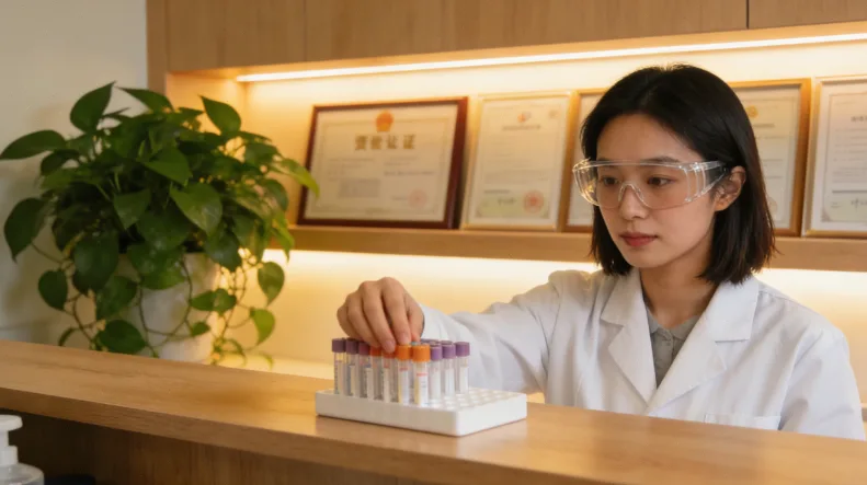 一张清晰的基因检测报告特写，关键结果处有高亮