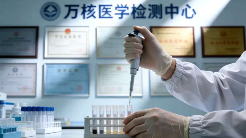 医生正在进行经阴道超声检查示意图