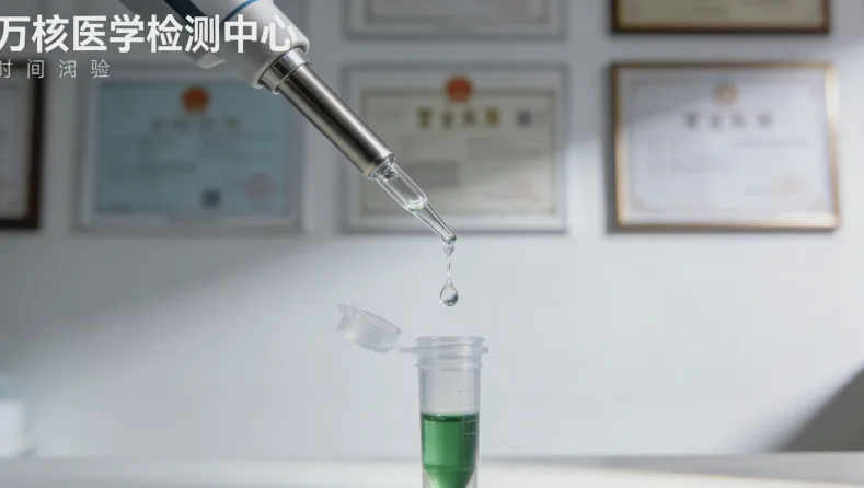 一位女性正在阅读检测报告，表情凝重