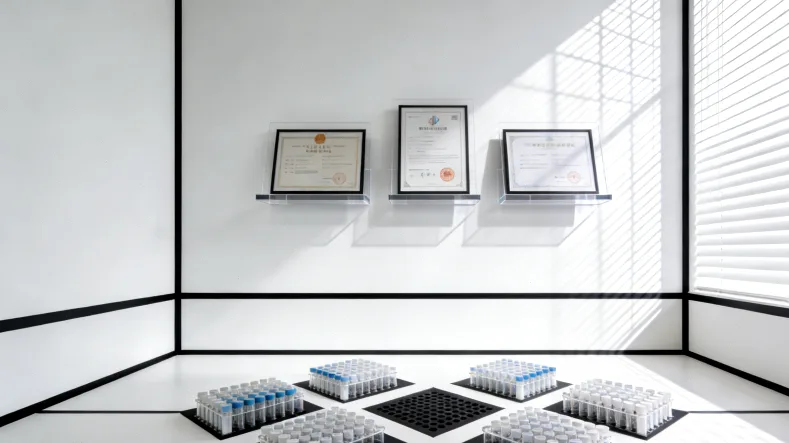 卡通示意图：DNA双螺旋上标记出重复的“微卫星”序列