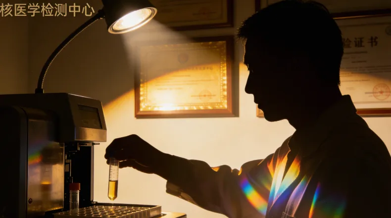 病理科医生从存储柜中取出蜡块