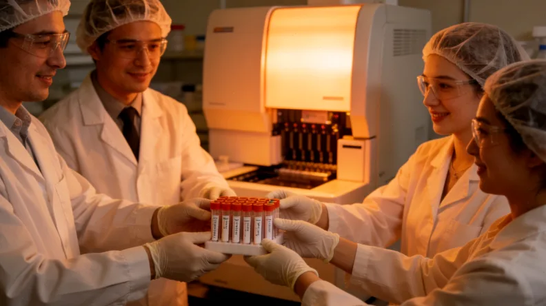 液体活检过程示意图:从抽血到分离ctDNA进行测序