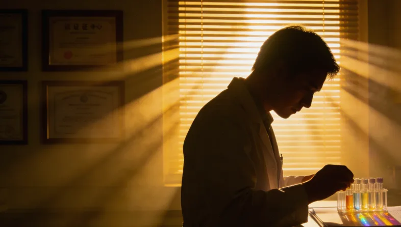 医生与患者共同查看NGS检测报告