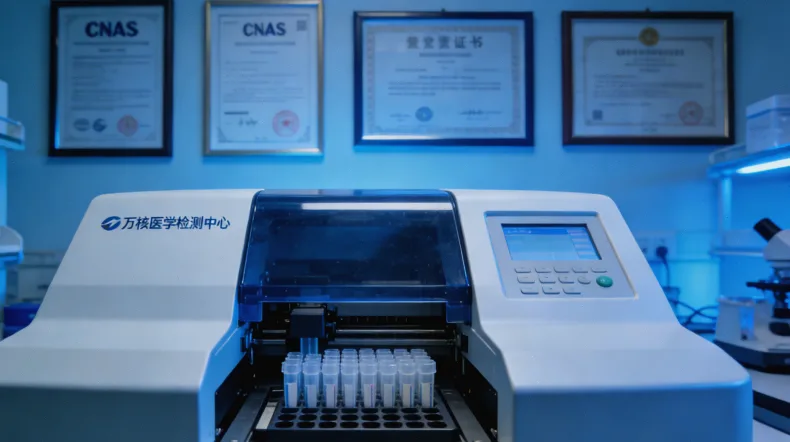 实验室人员正在处理血浆样本