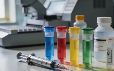 一位患者正在和医生一起查看NGS报告