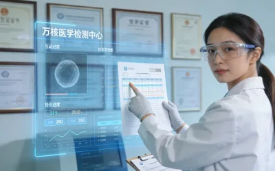 肿瘤医生与患者家属沟通基因检测场景