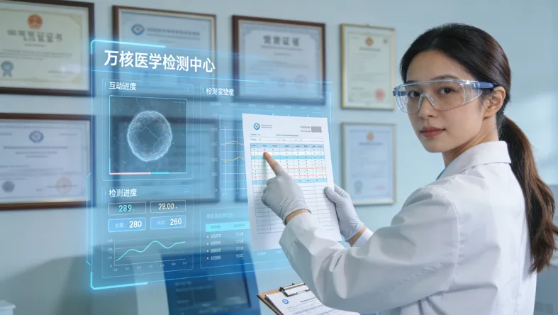 肿瘤医生与患者家属沟通基因检测场景