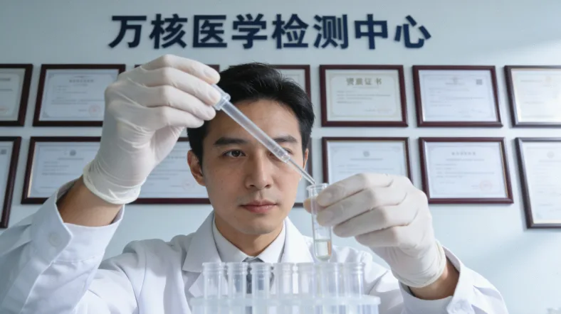 恶性胸腔积液(胸水)样本与检测试管对比示意图