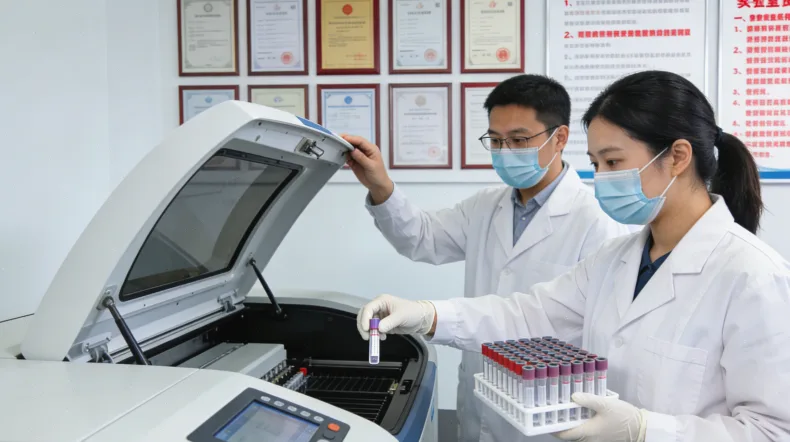 手术标本病理蜡块与检测报告对比图