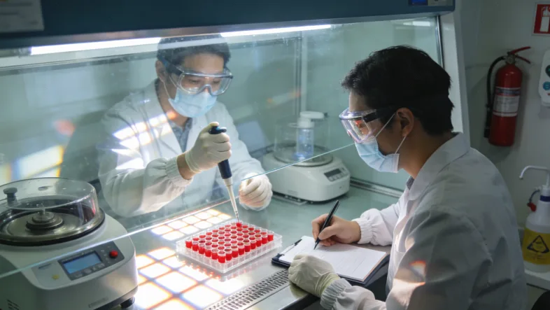 “冷肿瘤”与“热肿瘤”示意图:形象对比肿瘤微环境中免疫细胞浸润的多少。