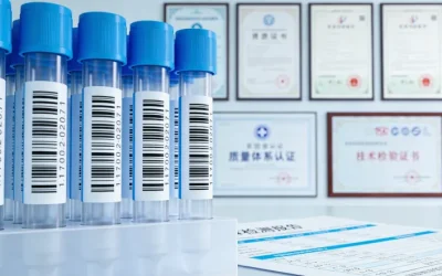 医生与患者共同查看病理报告