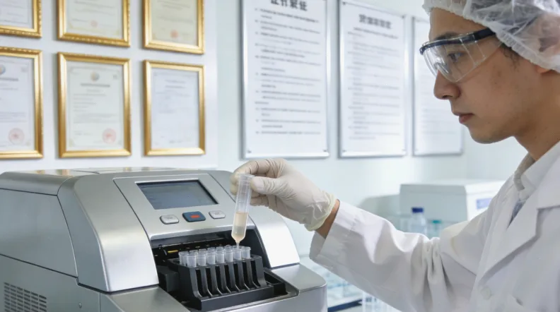 护士正在为患者采集血液样本