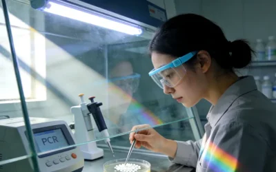 医生与肺癌患者沟通病情示意图