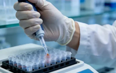 医生与患者沟通抽血时机的示意图