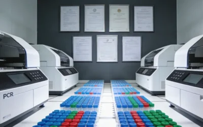 血液基因检测报告示意图，重点圈出“阴性”结果