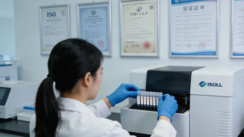 肺癌患者与医生共同查看CT影像报告的场景