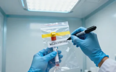 病理医生在显微镜下观察肿瘤组织切片