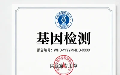 MSI检测报告单局部特写