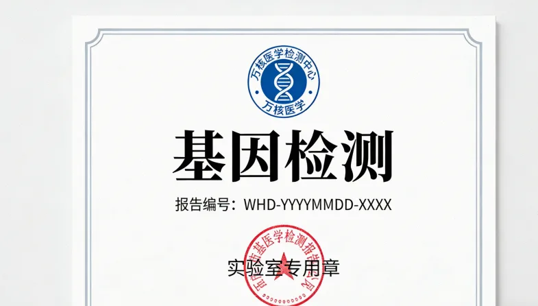 MSI检测报告单局部特写