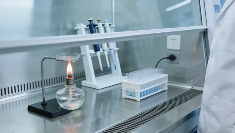 医生与患者共同查看病理报告的场景