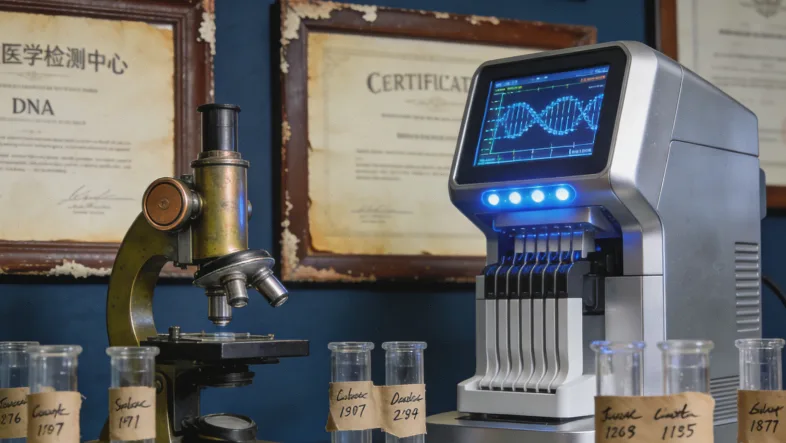 PD-L1检测报告示意图，高表达结果被圈出