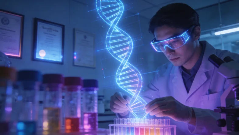 传统组织活检与血液液体活检对比示意图