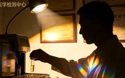 医生与患者共同查看PD-L1检测报告