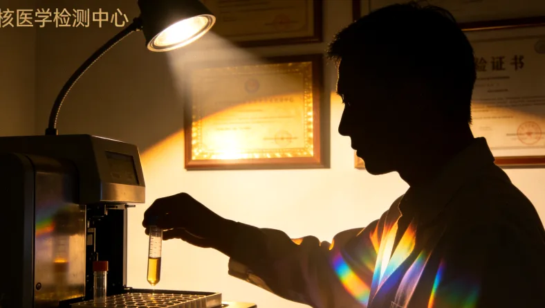 医生与患者共同查看PD-L1检测报告