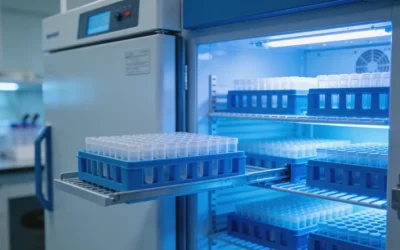 病理医生在显微镜下观察组织切片