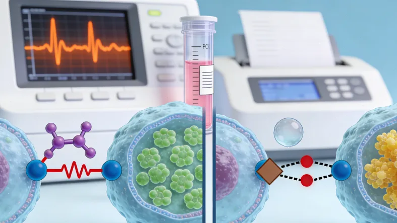 肿瘤细胞释放ctDNA和蛋白标志物的示意图