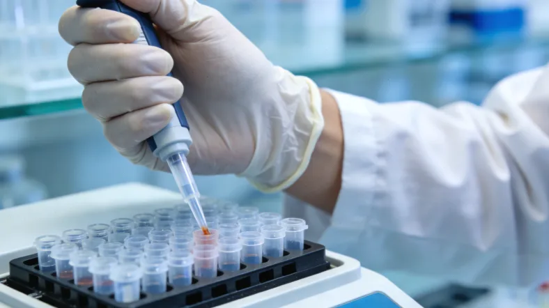 一张展示从抽血到ctDNA检测报告生成过程的示意图