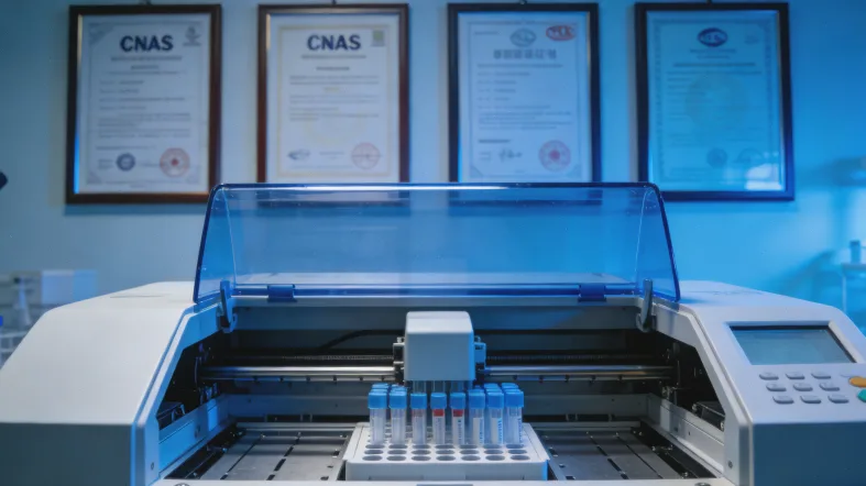 ctDNA检测报告与空白影像片对比示意图