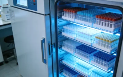 医生与患者共同查看ctDNA检测报告单