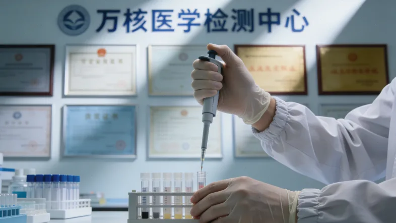 医生与患者共同查看检测报告的场景