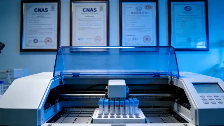 医生向患者解释ctDNA检测报告