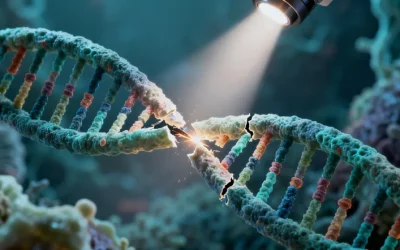 一位孕妇正在仔细查看产前筛查报告单