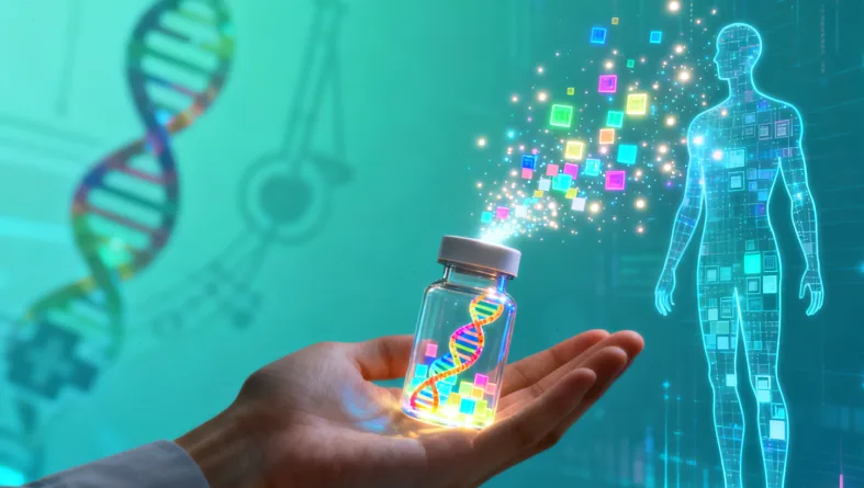 显微镜下胚胎活检操作示意图