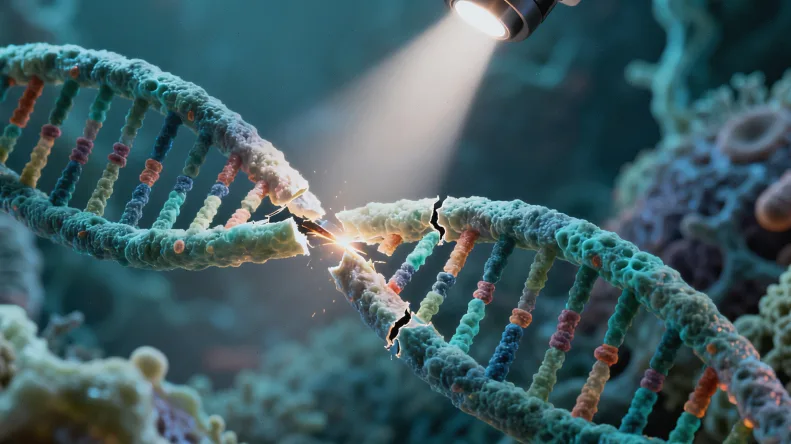 遗传咨询师与夫妇面对面交流示意图