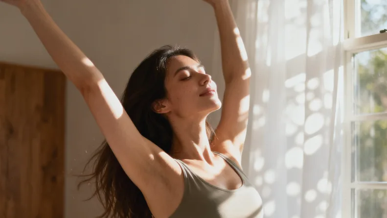 家长与孩子一起记录身高体重的温馨场景