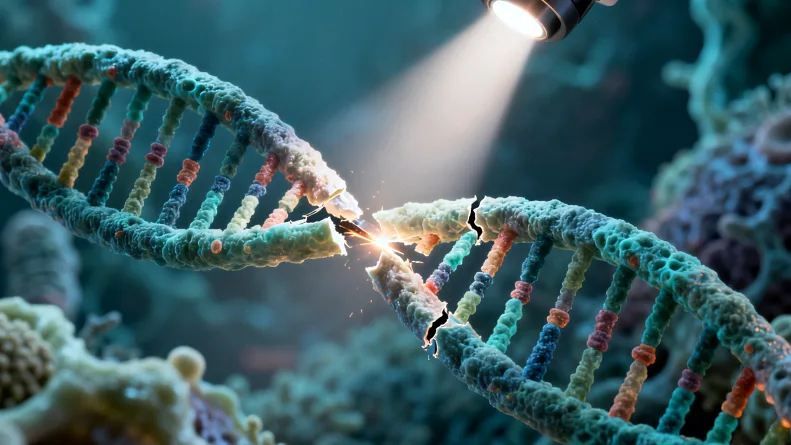 羊水穿刺手术在B超引导下进行示意图