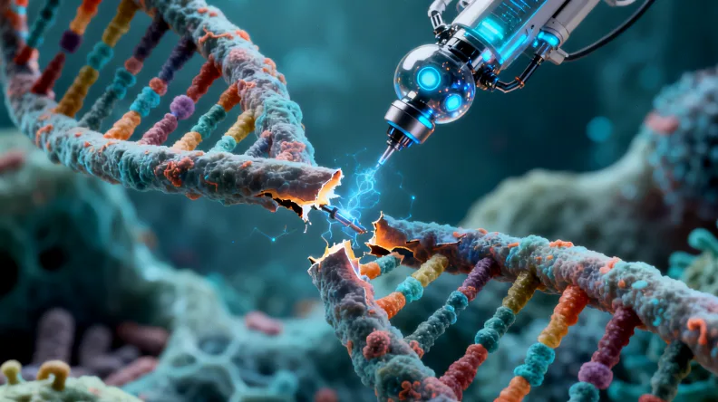 遗传咨询师与夫妻面对面沟通示意图