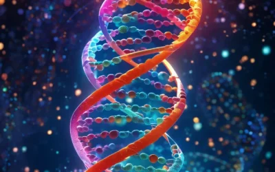 一对夫妇看着基因检测报告